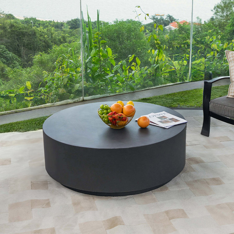 Black Concrete Coffee Table: Modern Design & Durability for Your Living Room